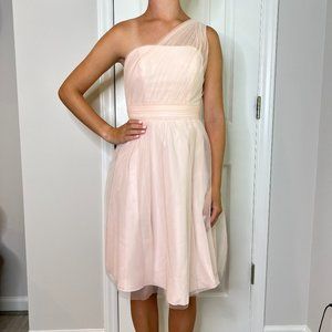 Petal Pink One shoulder short dress - Size 0 - NWT